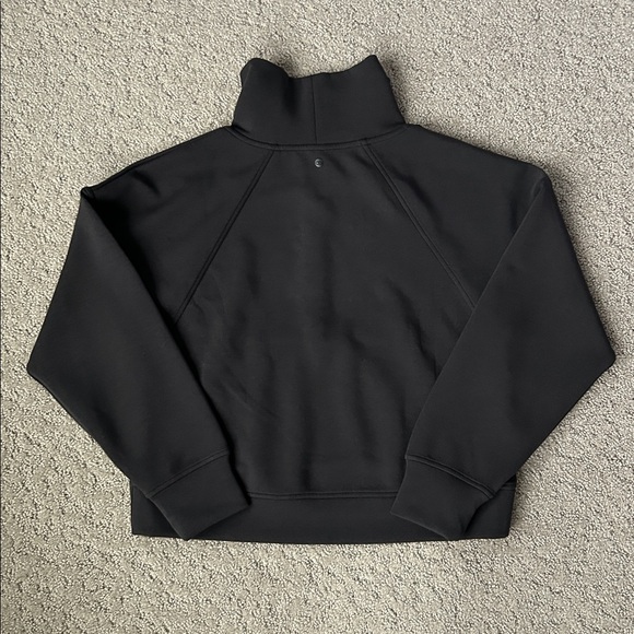 CALIA Women's Soft Scuba 1/4 Zip Pullover Sweatshirt Black Athleisure Top S NEW - Picture 12 of 12